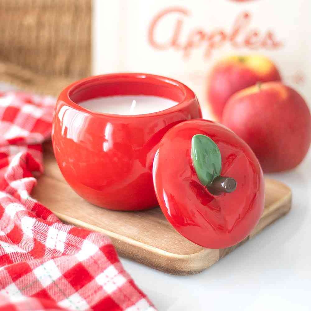 Something Different - Apple Shaped Jar Kaars - Multicolours